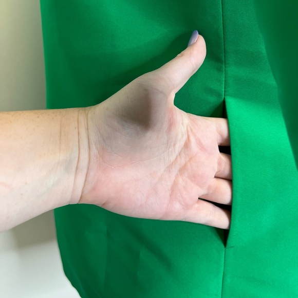 Frascara Emerald Kelly Green Jacket Medium 3/4 Sleeve Structured - Picture 4 of 6